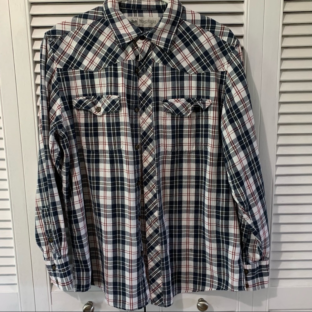 WindRiver Outfitters Mens Plaid Shirt